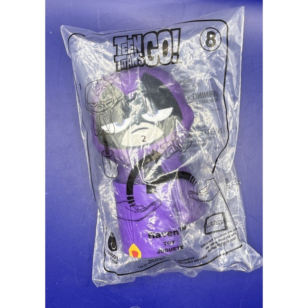 DC Comics Teen Titans Go! 2019 Raven Plush McDonalds Toy Unopened